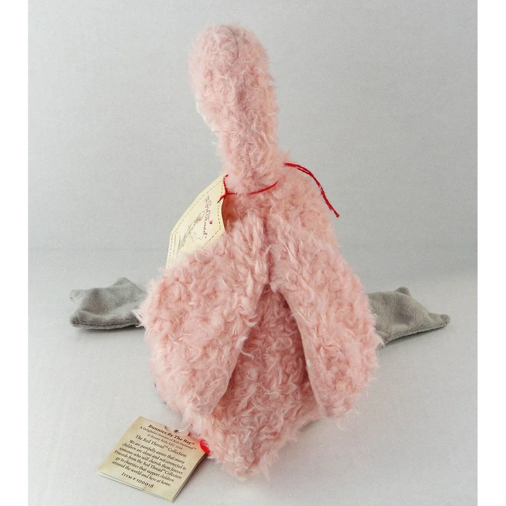 Bunnies By The Bay Pink Flamingo Stork Plush Knotted Legs Stuffed Baby w/Tags